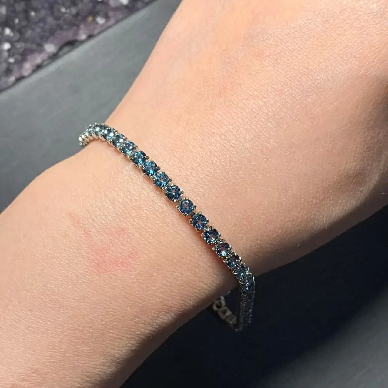 Natural Tourmaline Bracelets & Bangles For Women Tennis Bracelet  Adjustable Fine Jewelry Gift stone