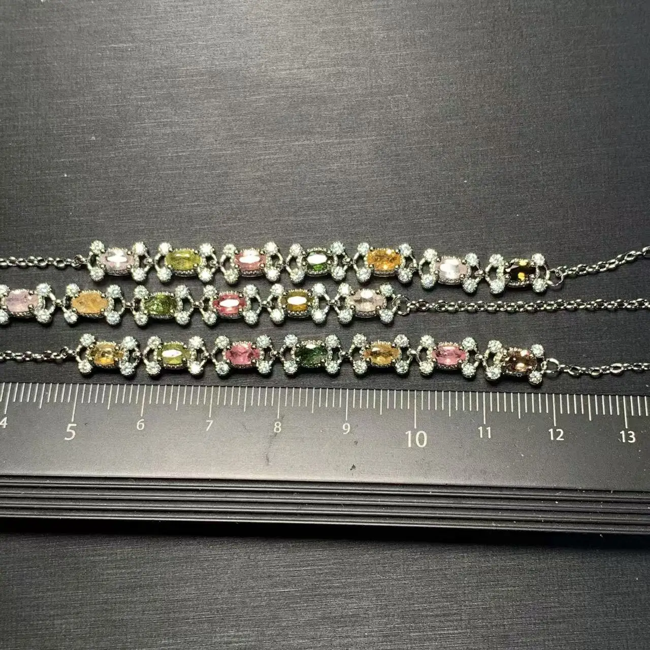 Natural Tourmaline Bracelets & Bangles For Women Tennis Bracelet  Adjustable Fine Jewelry Gift stone