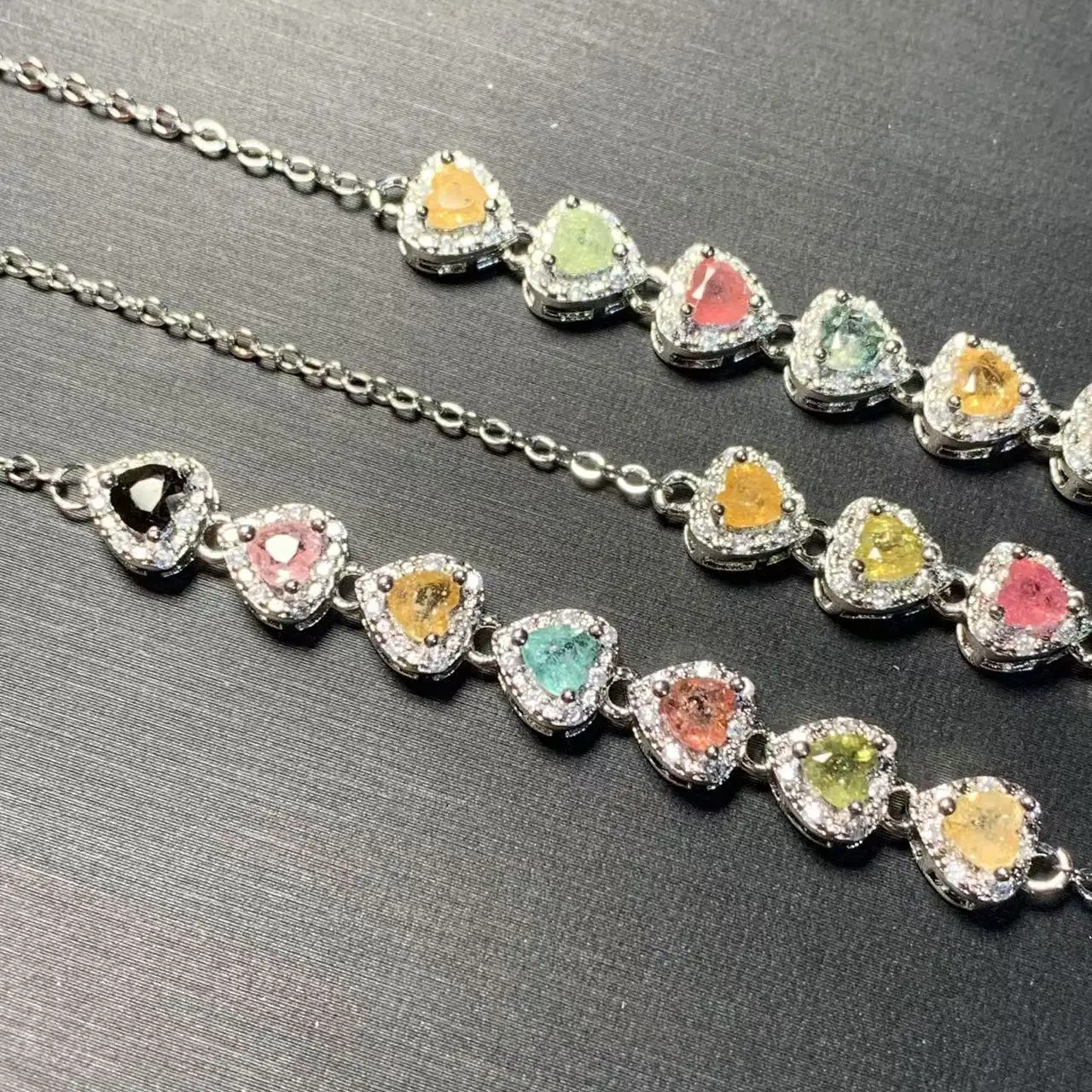 Natural Tourmaline Bracelets & Bangles For Women Tennis Bracelet  Adjustable Fine Jewelry Gift stone