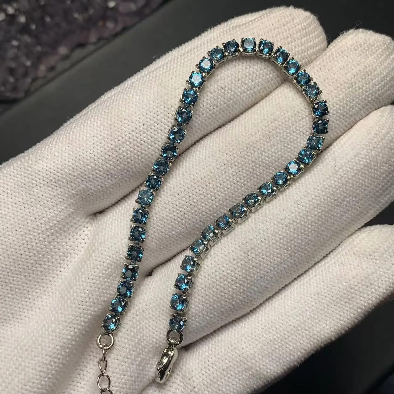 Natural Tourmaline Bracelets & Bangles For Women Tennis Bracelet  Adjustable Fine Jewelry Gift stone