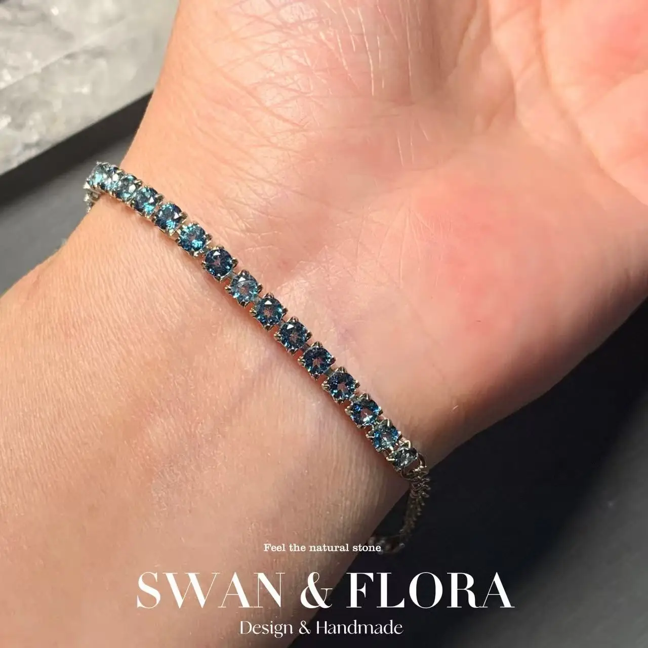 Natural Tourmaline Bracelets & Bangles For Women Tennis Bracelet  Adjustable Fine Jewelry Gift stone