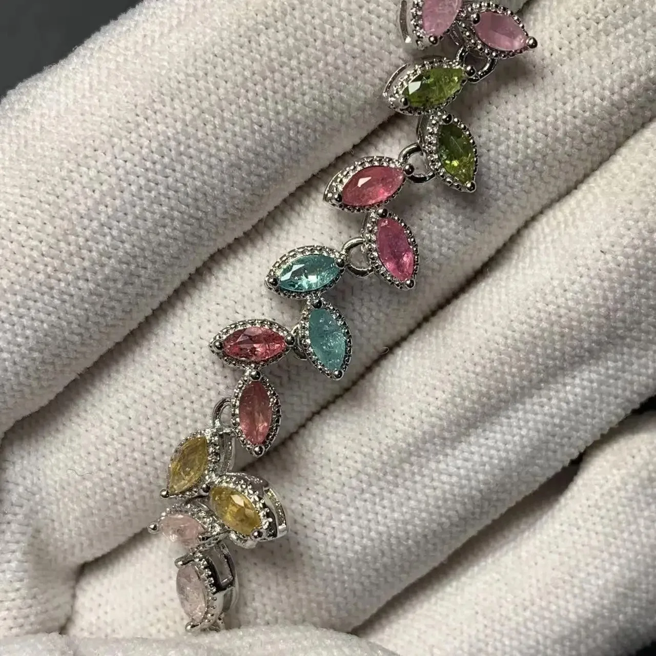 Natural Tourmaline Bracelets & Bangles For Women Tennis Bracelet  Adjustable Fine Jewelry Gift stone