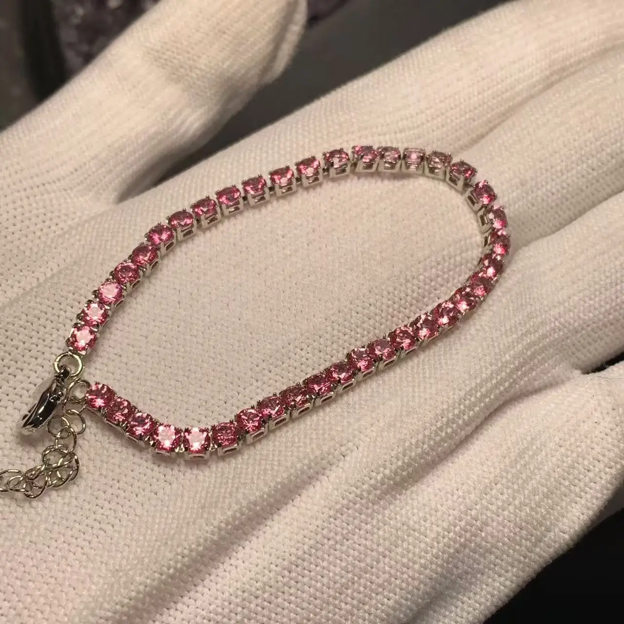 Natural Tourmaline Bracelets & Bangles For Women Tennis Bracelet  Adjustable Fine Jewelry Gift stone