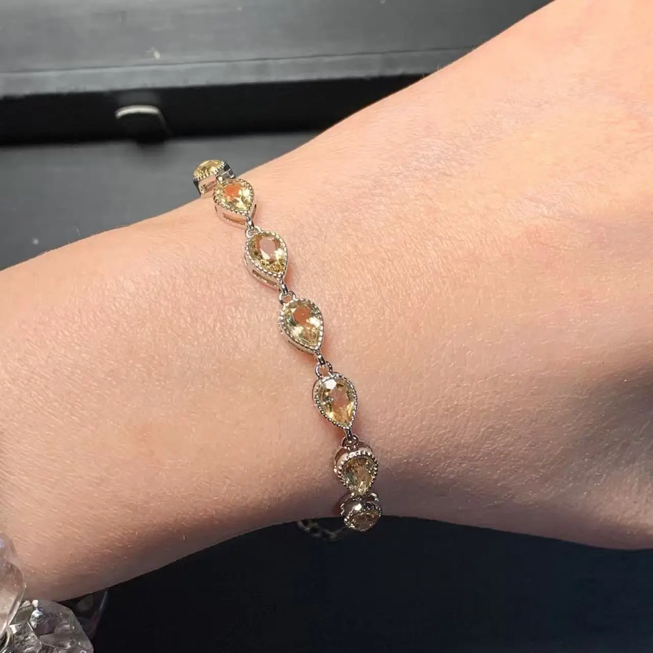 Natural Tourmaline Bracelets & Bangles For Women Tennis Bracelet  Adjustable Fine Jewelry Gift stone