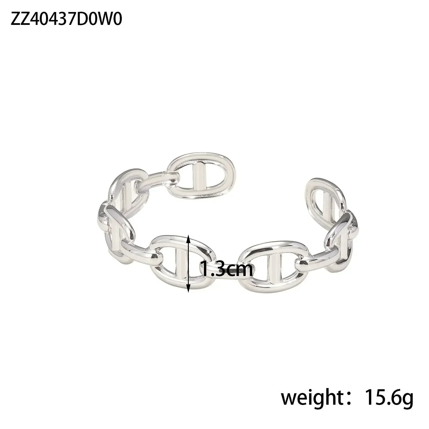 Titanium - Steel Gold - Plated C - Shaped Open - Ended Bangle. A Unique, Irregularly Spliced And Niche Accessory For Women.