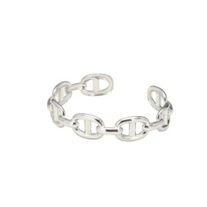 Titanium - Steel Gold - Plated C - Shaped Open - Ended Bangle. A Unique, Irregularly Spliced And Niche Accessory For Women. 11 41169 bmzmgq