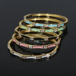 Multicolor Bamboo Joint Bangle