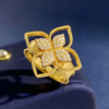 Lucky Clover Flower Ring