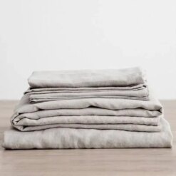 Washed Linen Bed Sheet Set (3pcs)