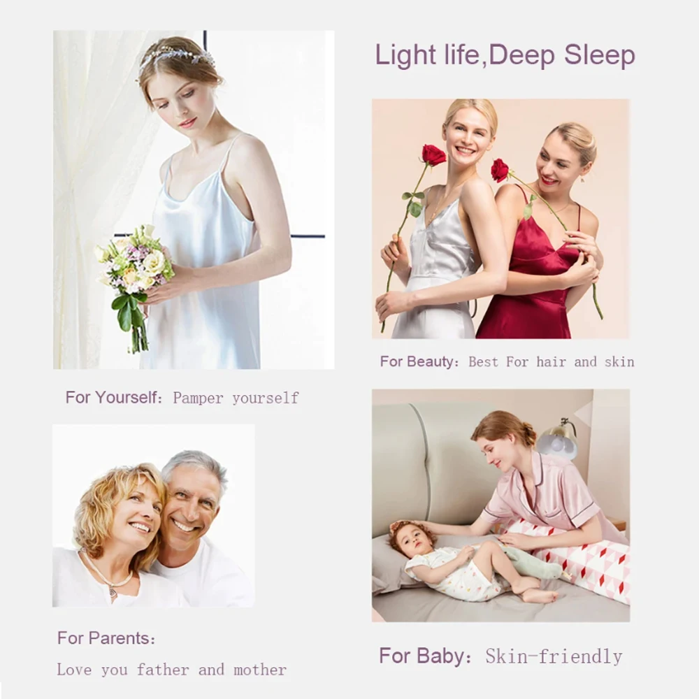 Liv-Esthete Top Grade 100% Silk Duvet Cover Set with Pillowcases Solid Color Healthy Skin Twin/Queen/King Luxury 30MM Bedding