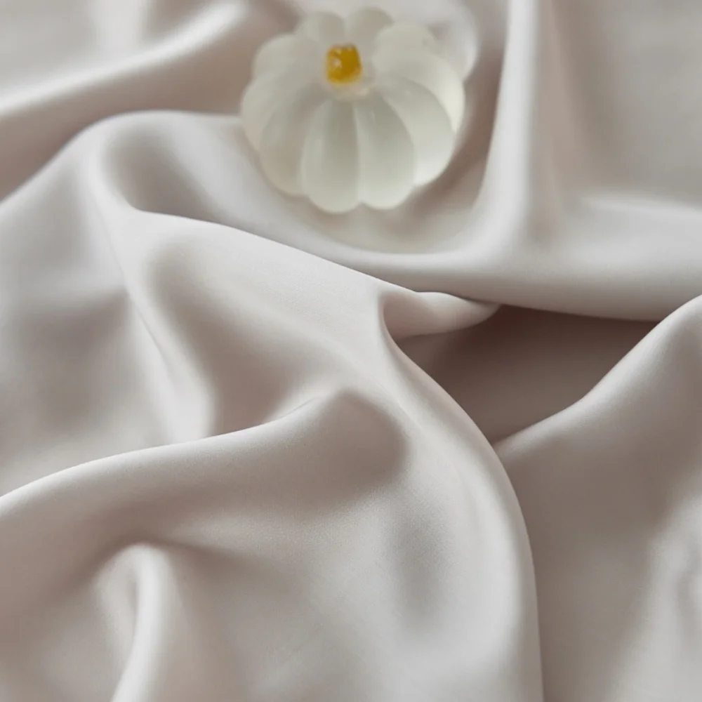 Liv-Esthete Top Grade 100% Silk Duvet Cover Set with Pillowcases Solid Color Healthy Skin Twin/Queen/King Luxury 30MM Bedding