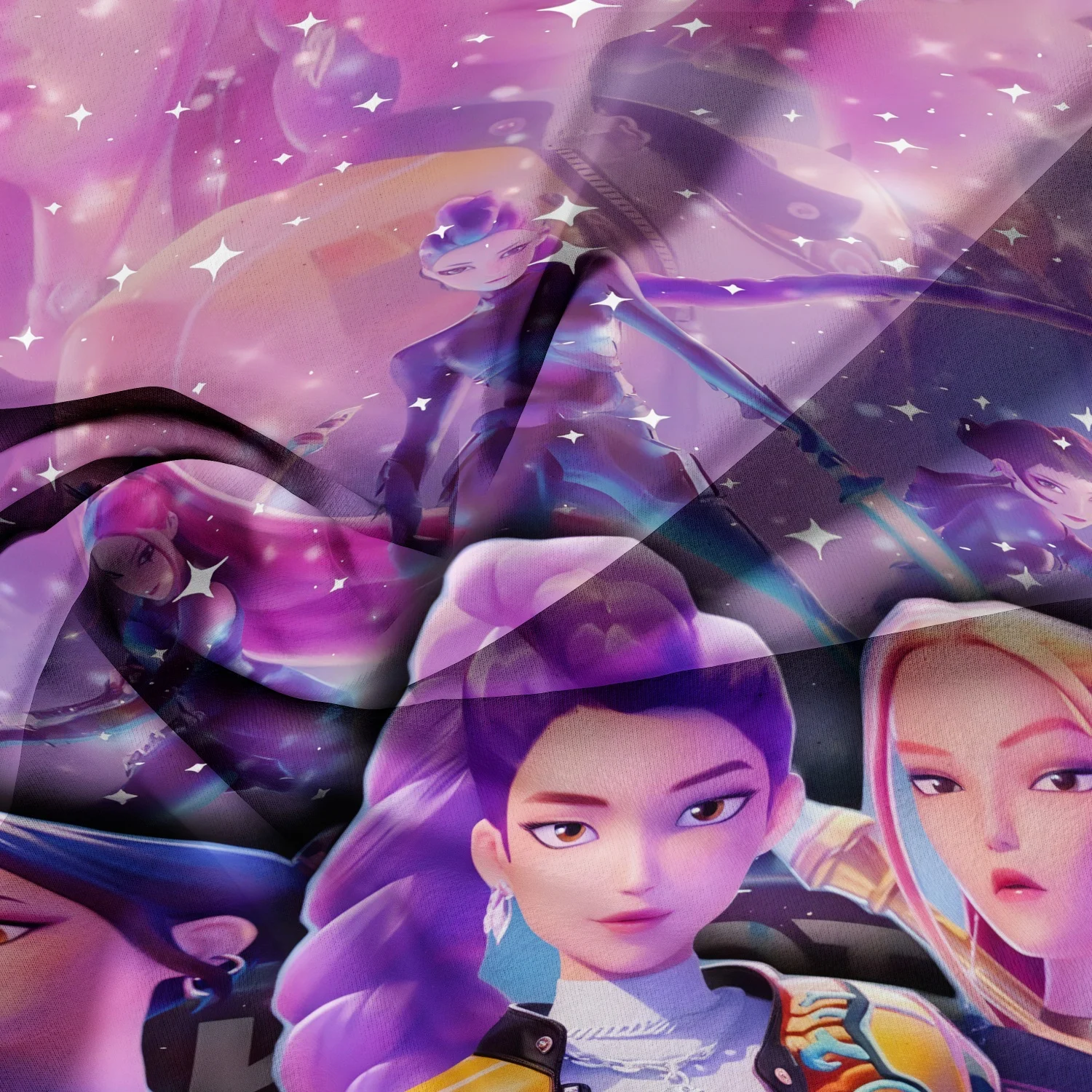 Kpop Demon Hunters Huntrix Bedding Set Single Twin Full Queen King Size Bed Set Adult Bedroom Sets Anime BedDuvet Cover