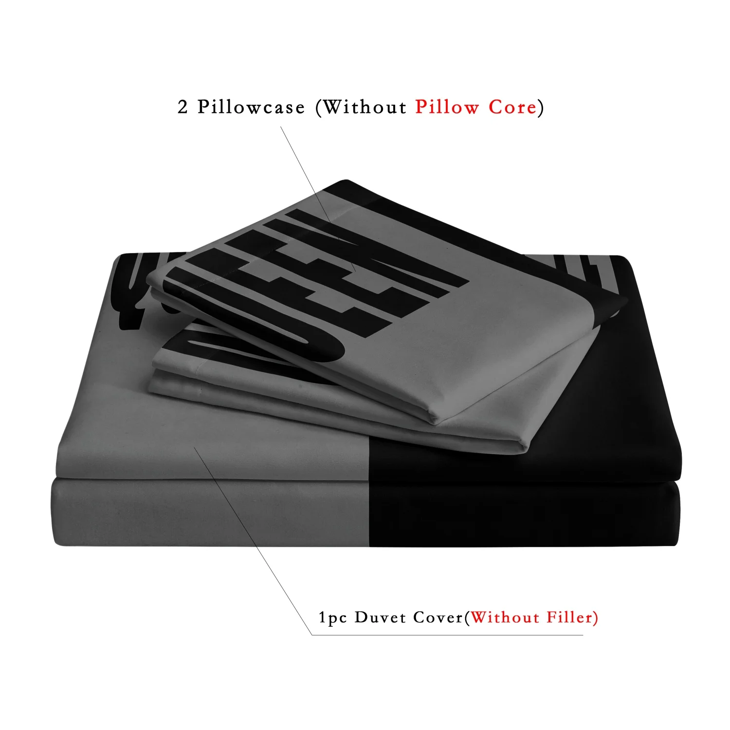 3pcs Set Queen king Heart Digital Print Duvet Cover Can Be Used As Holiday Gifts (1 * Duvet Cover+2 * Pillowcase，No Quilt)