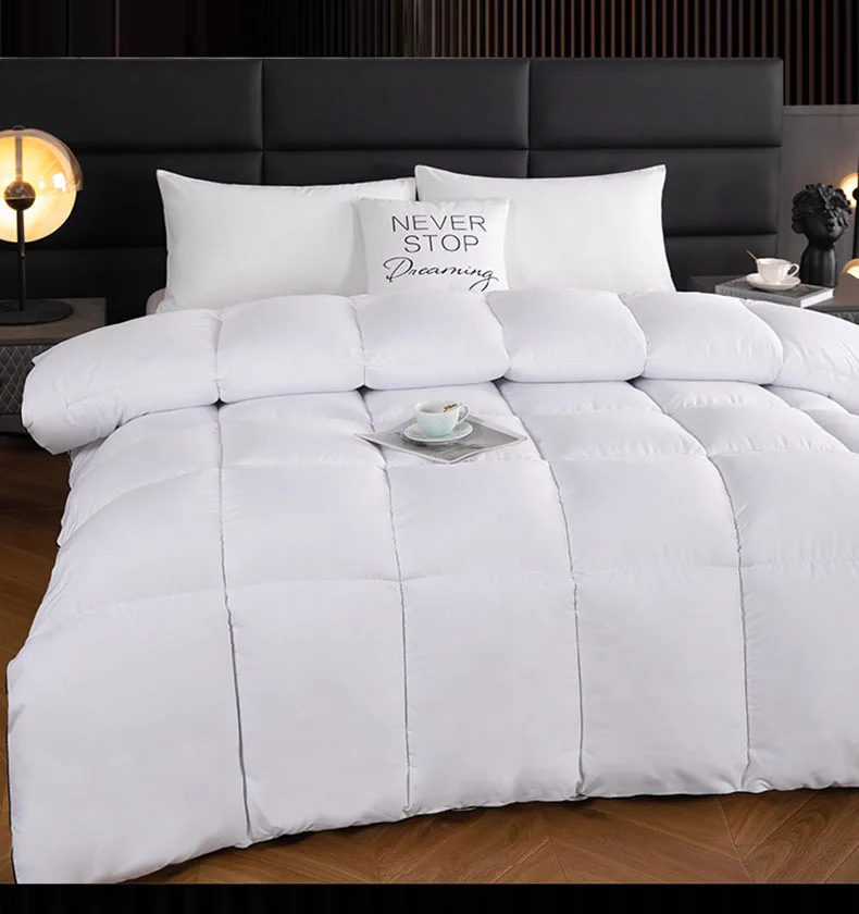 hotel style Comforter Queen KingLightweight fluffy comfortable and breathable soft winter quilt very warm 220x240 Quilts blanket