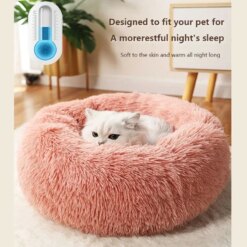 Plush Round Pet Bed Nest