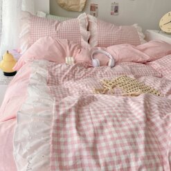 Korean Princess Lace Bedding Set