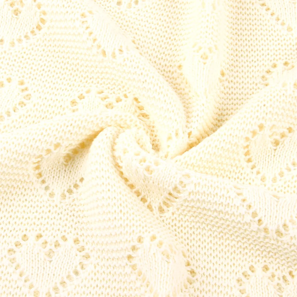 Baby Blankets Knitted Newborn Bebes Stroller Bedding Quilts Cotton Toddler Kids Swaddling Wrap Infantil Unisex Blankets 100*80cm