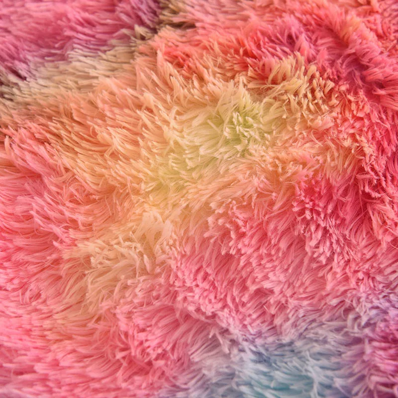 3Pcs Super Shaggy Coral Fleece Warm Cozy Princess Bedding Set Mink Velvet Duvet Cover Set Bed Comforter Cover Blanket Pillowcase