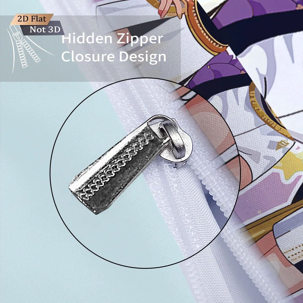 3pcs K-Pop Demon Hunters Print coreless Bedding Set Multi Sized Bedding Dormitory duvet Cover Soft Decoration, Machine Washable