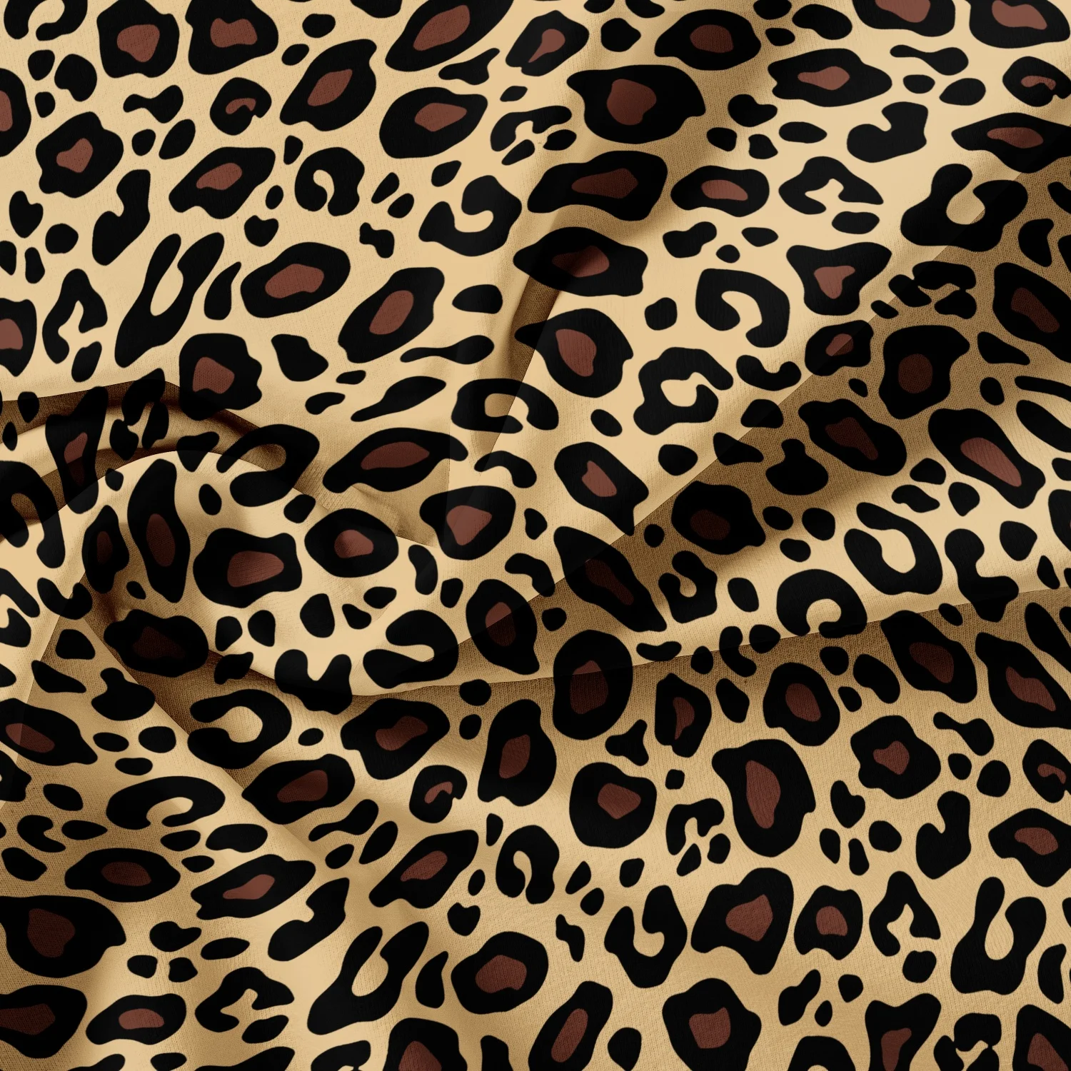 3pcs Dark Leopard Print Fashion Duvet Cover Set（1Duvet Cover + 2 Pillowwases） High-Definition Printed LuxuryBedding Set