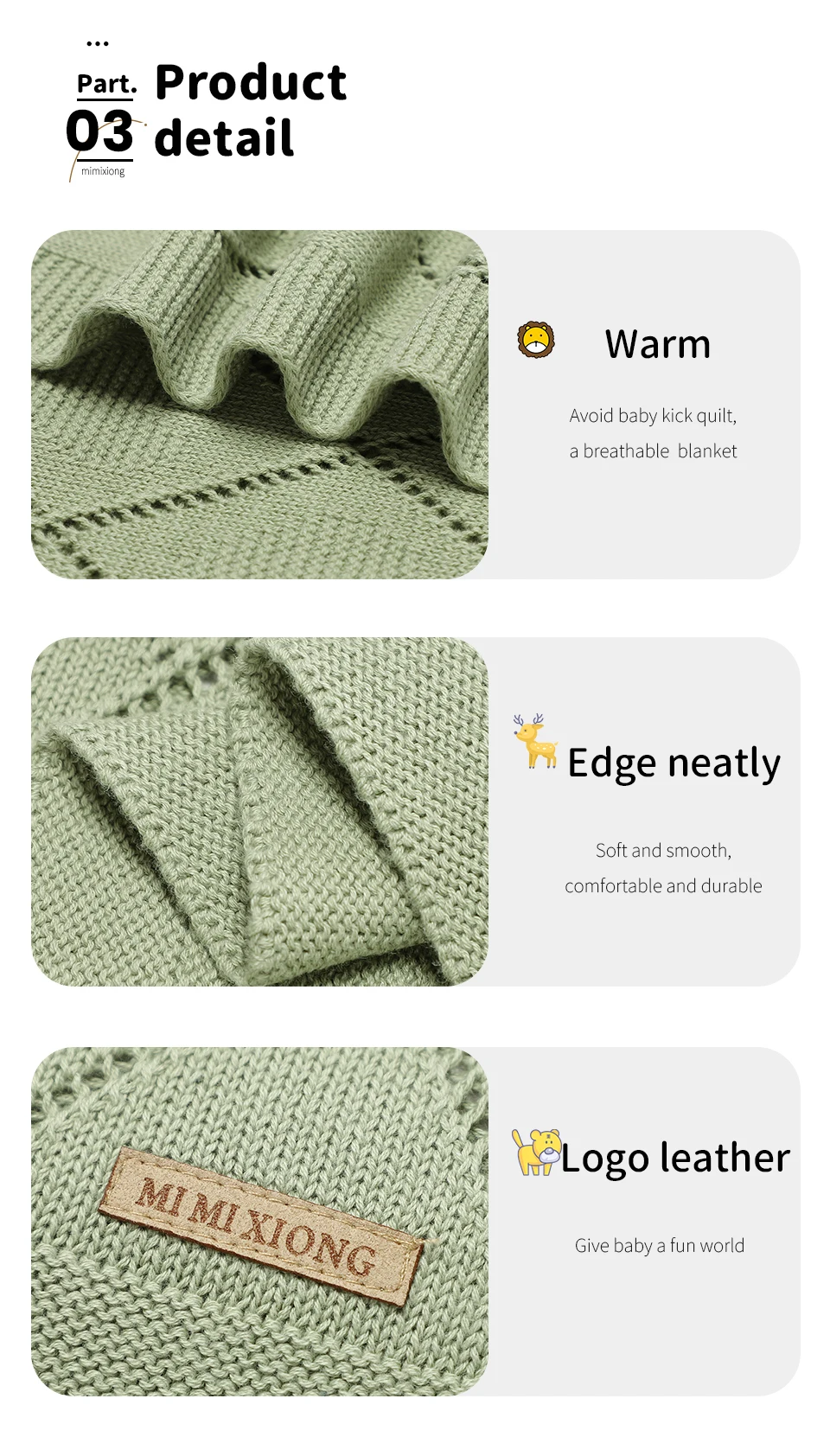 Baby Blankets Knitted Breathable Newborn Boy Girl Cotton Stroller Bedding Sleeping Covers 90*70cm Toddler Throw Receiving Quilts