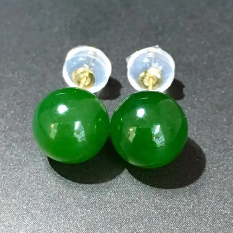 Natural White Jade Crescent Hoop Earrings Women Fine Jewelry Genuine Hetian Jades Nephrite Crescent Moon Dangle Earring