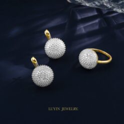 Cubic Zirconia Earrings & Ring Set