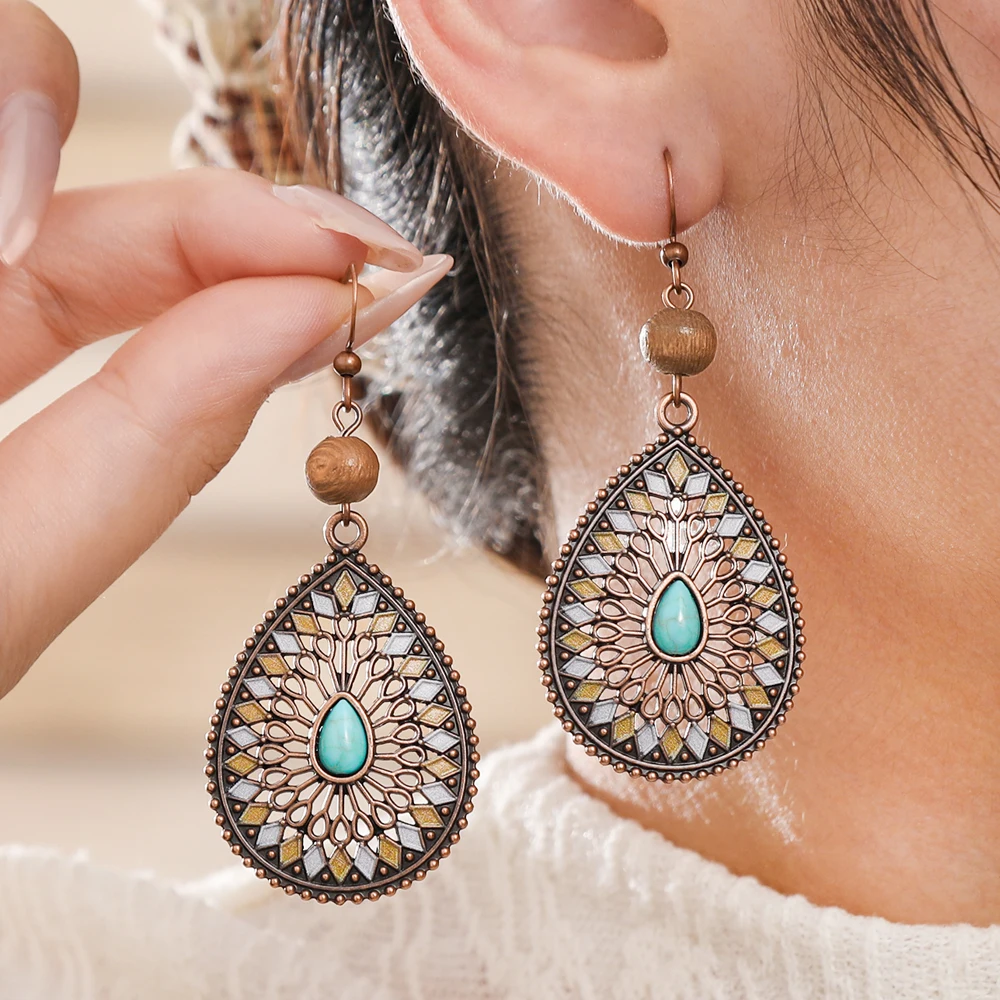 14/6/3/1 Pairs Bohemian Women's Earring Set Vintage Style Dangle Earrings Geometric Classic Trendy Earrings Daily Wear Party