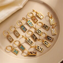 Tarot Card Chunky Hoop Earrings