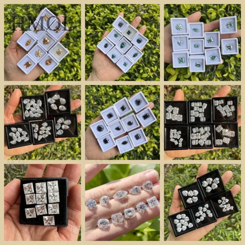 Pear Cut Lab Beads Stud Earring Moissanite 925 Silver Earrings 0.5/1/2/3Carat Water Drop Shape GRA Certificates For Women Party