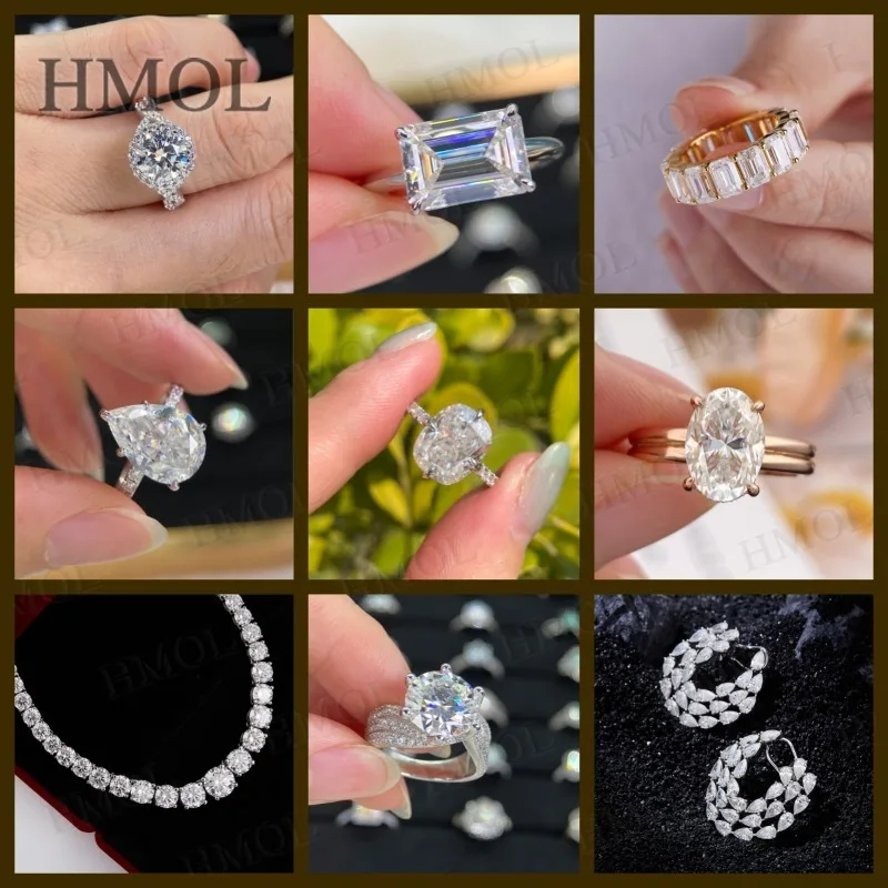 Pear Cut Lab Beads Stud Earring Moissanite 925 Silver Earrings 0.5/1/2/3Carat Water Drop Shape GRA Certificates For Women Party