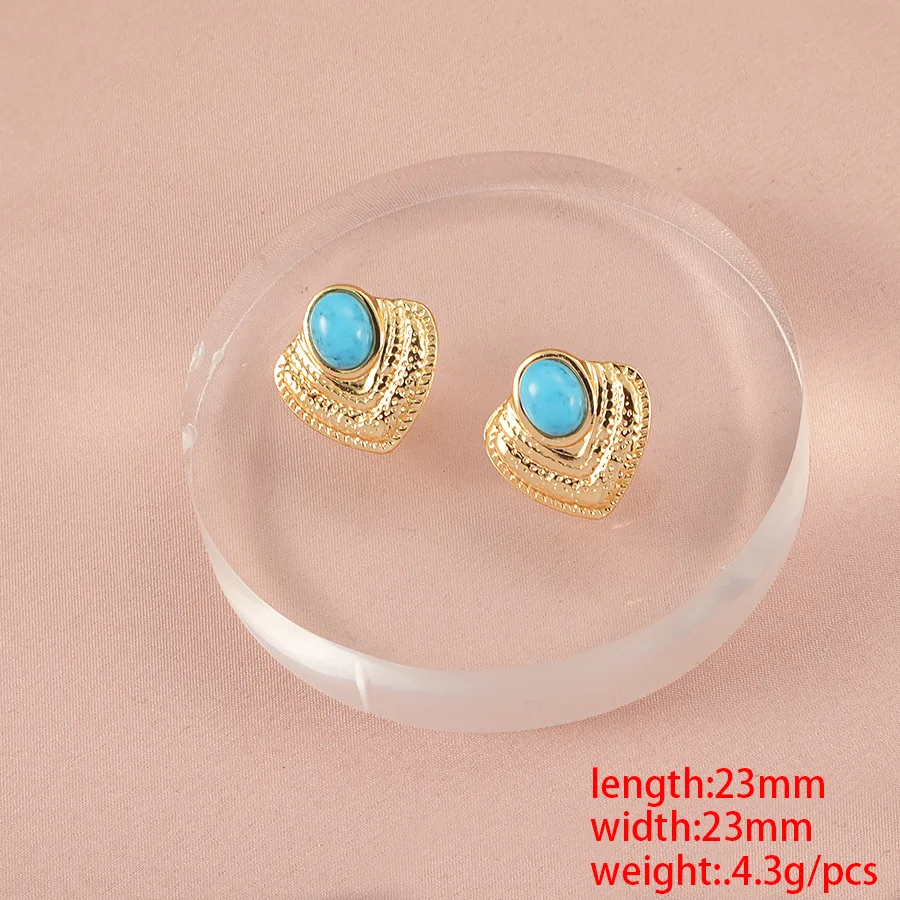 Fnixtar 5 Pairs Stainless Steel Punk Trendy Women Earring Big Clip 20-30mm Flower Heart Stud Jewelry Gift 4 45036 kht8lm