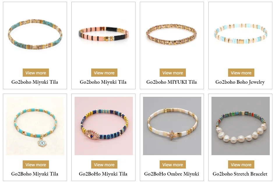 Go2boho Miyuki Bracelet Femme Real Tila Bracelets For Women Jewelry Gift Bohemian Armband Glass Bead Jewellery Wholesale