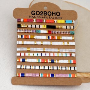 Go2boho Miyuki Bracelet Femme Real Tila Bracelets For Women Jewelry Gift Bohemian Armband Glass Bead Jewellery Wholesale