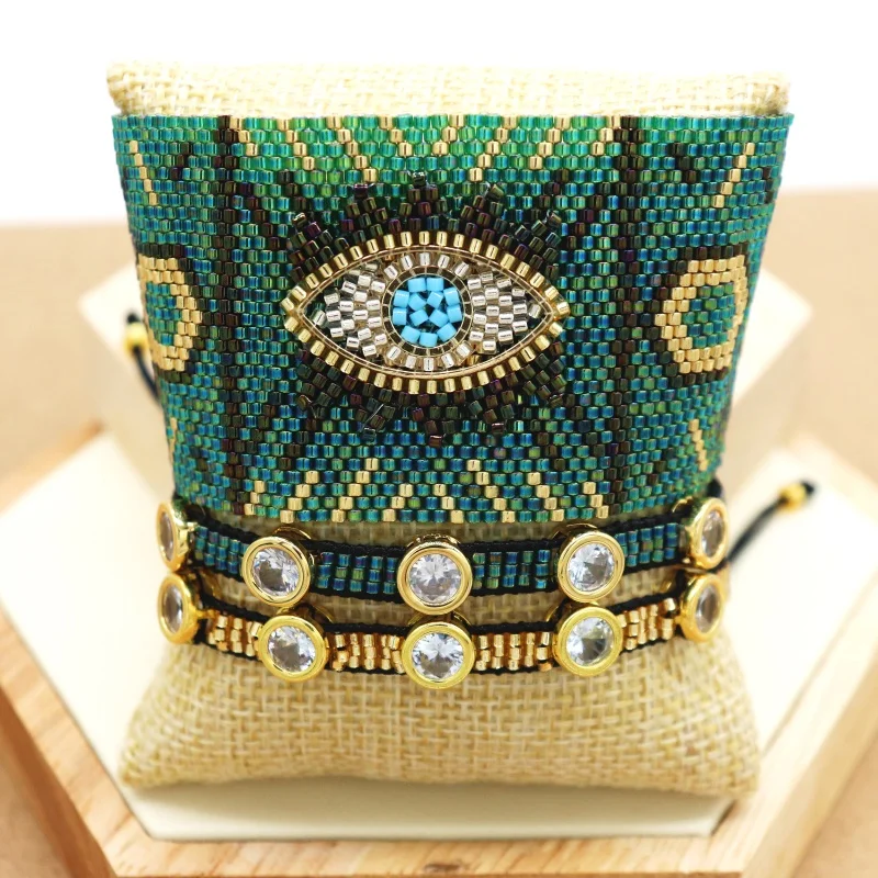 ZHONGVI MIYUKI Bracelet Women Evil Eye Pulseras Mujer Moda 2020 Bohemia Jewelry Turkish Evil Eye Bracelets Handmade Armband Gift