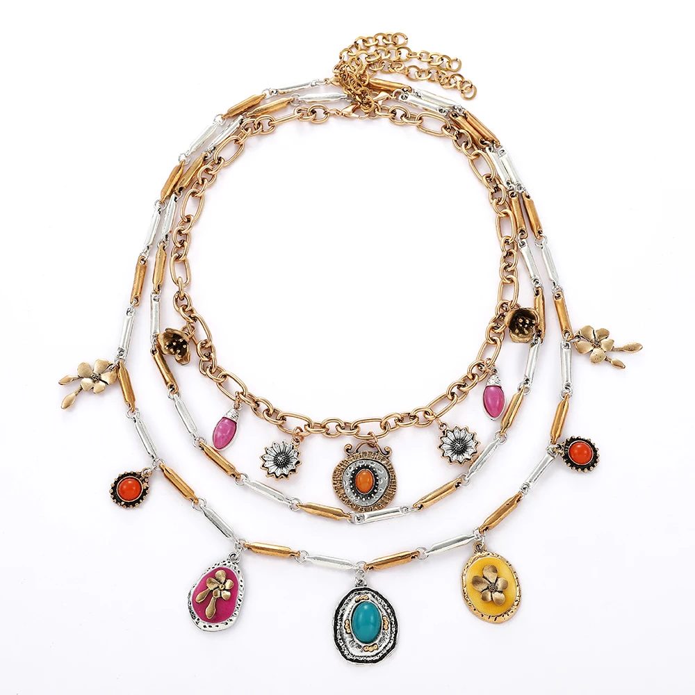 Women's Premium Bohemian Necklace 2025 Jewelry Trend Diversified Single/Multi Layer Chain Charm Atmospheric Fashion Accessory