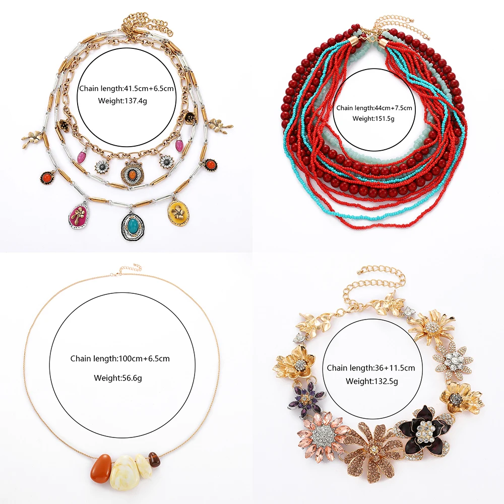 Women's Premium Bohemian Necklace 2025 Jewelry Trend Diversified Single/Multi Layer Chain Charm Atmospheric Fashion Accessory