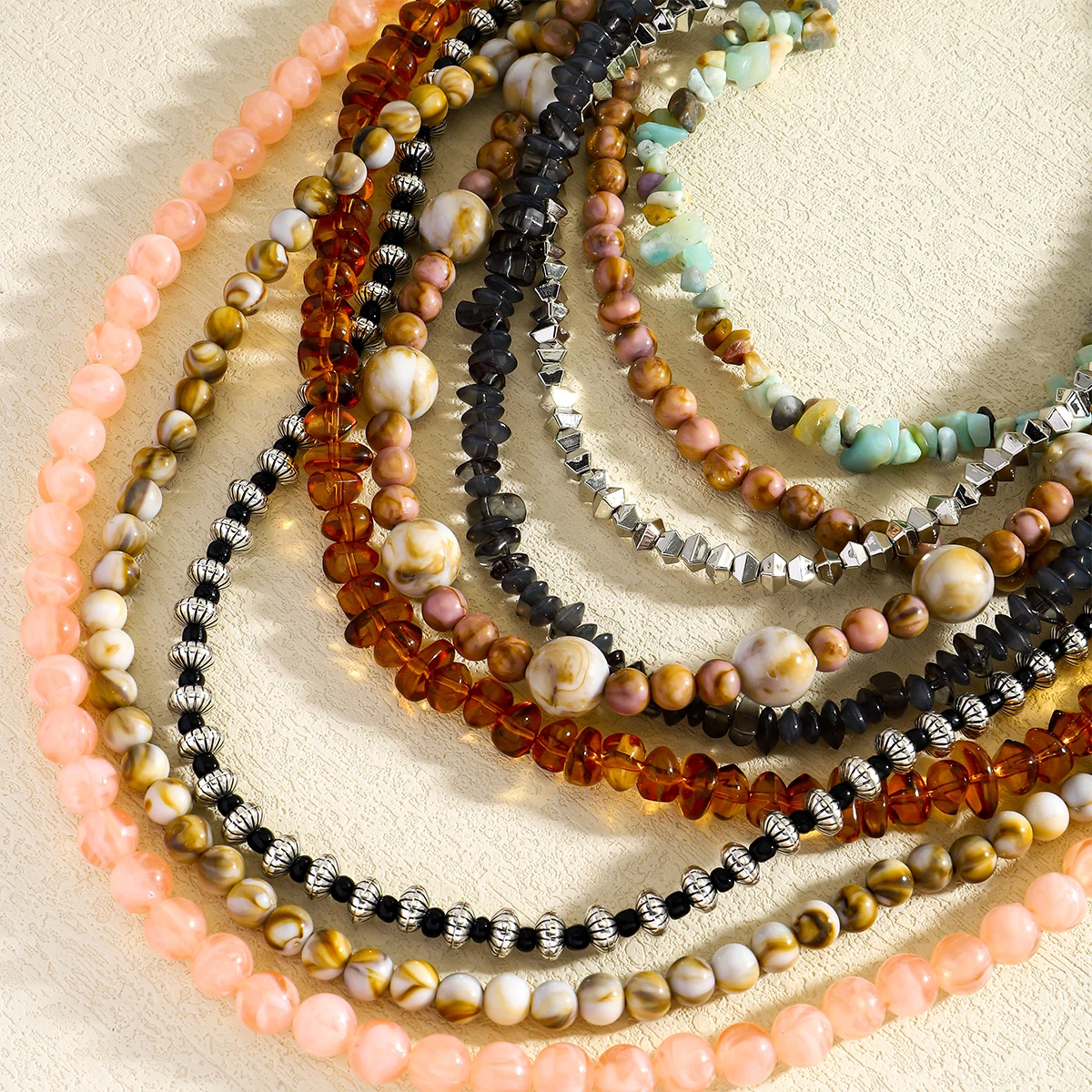 Dvacaman 2025 ZAA Vintage Multi-layer Handmade Bead Necklace for Women Bohemia Multicolor Resin Beaded Necklace Ethnic Jewelry Dvacaman 2025 ZAA Vintage Multi-layer Handmade Bead Necklace for Women Bohemia Multicolor Resin Beaded Necklace Ethnic Jewelry