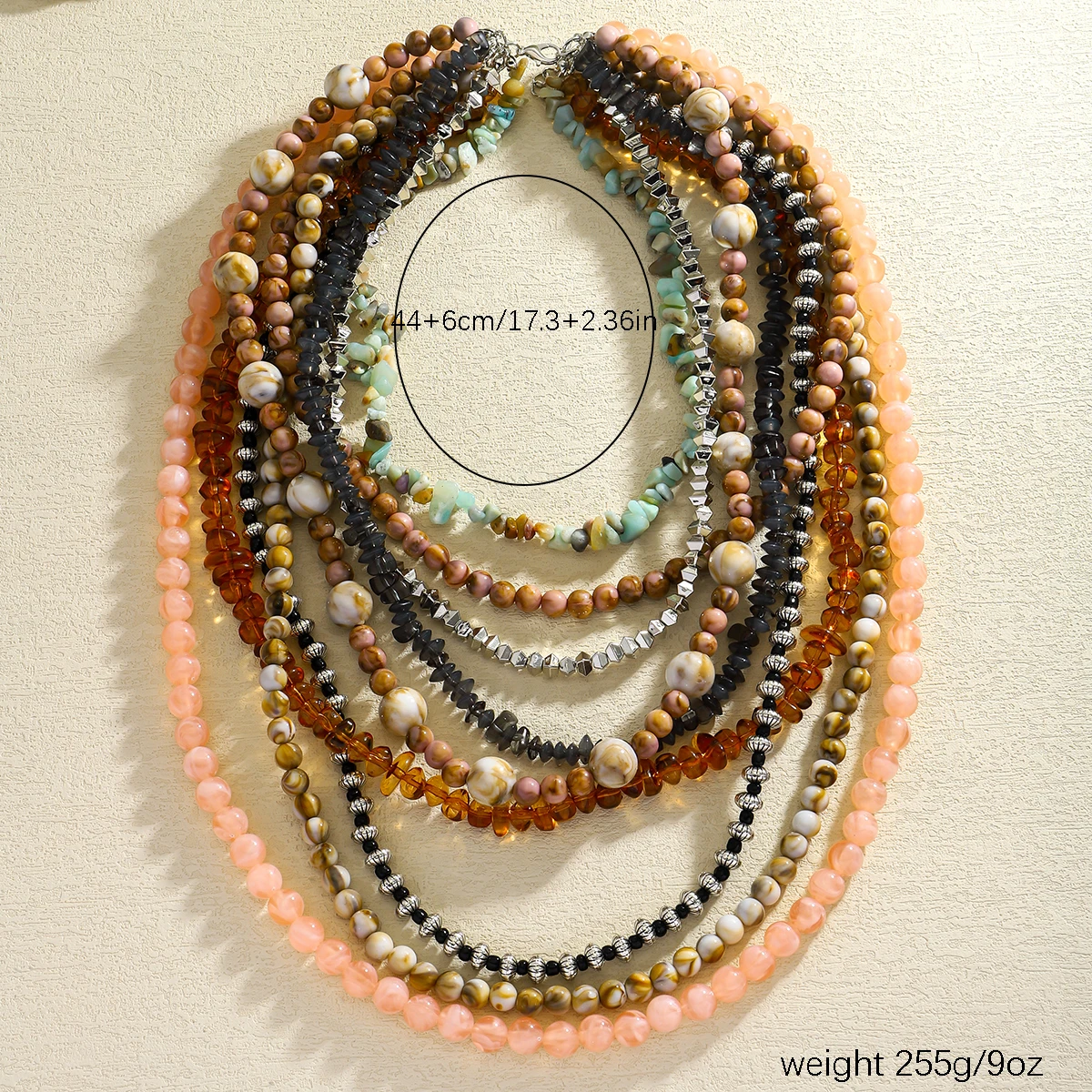 Dvacaman 2025 ZAA Vintage Multi-layer Handmade Bead Necklace for Women Bohemia Multicolor Resin Beaded Necklace Ethnic Jewelry Dvacaman 2025 ZAA Vintage Multi-layer Handmade Bead Necklace for Women Bohemia Multicolor Resin Beaded Necklace Ethnic Jewelry