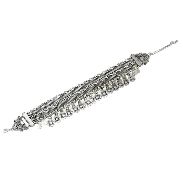 HYSECMAO Vintage Boho Coin Necklace for Women African Statement TibetanTassel Necklaces & Pendants Bohemian Maxi Jewelry Women