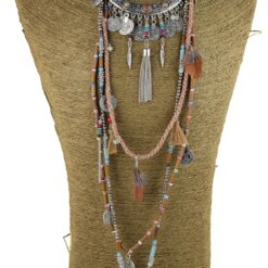 Gypsy Vintage Statement Long Necklace
