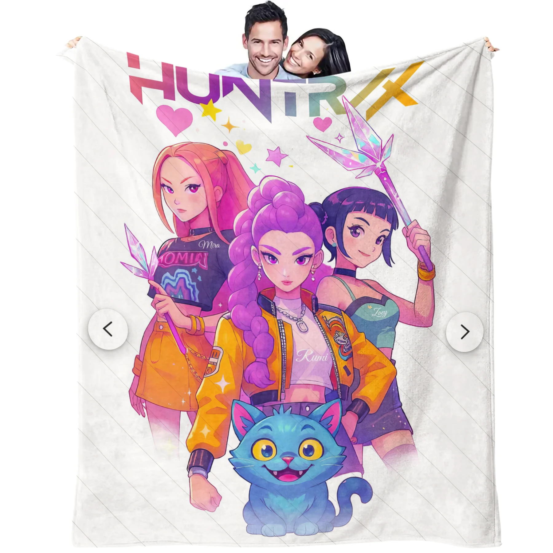 K-Pop Demon Hunters Blanket Hot Anime Flannel Blanket Fan Gift Suitable for Home Leisure Camping Travel Multifunctional Blanket