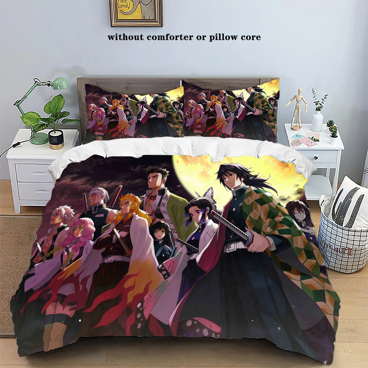 Kamado Nezuko Demon Slayer Bedding Set Duvet Cover Set Bedspread Pillowcase King Queen Full Single Size Bed Linen Kids Teen Gift Kamado Nezuko Demon Slayer Bedding Set Duvet Cover Set Bedspread Pillowcase King Queen Full Single Size Bed Linen Kids Teen Gift