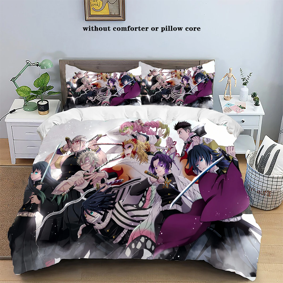 Kamado Nezuko Demon Slayer Bedding Set Duvet Cover Set Bedspread Pillowcase King Queen Full Single Size Bed Linen Kids Teen Gift Kamado Nezuko Demon Slayer Bedding Set Duvet Cover Set Bedspread Pillowcase King Queen Full Single Size Bed Linen Kids Teen Gift
