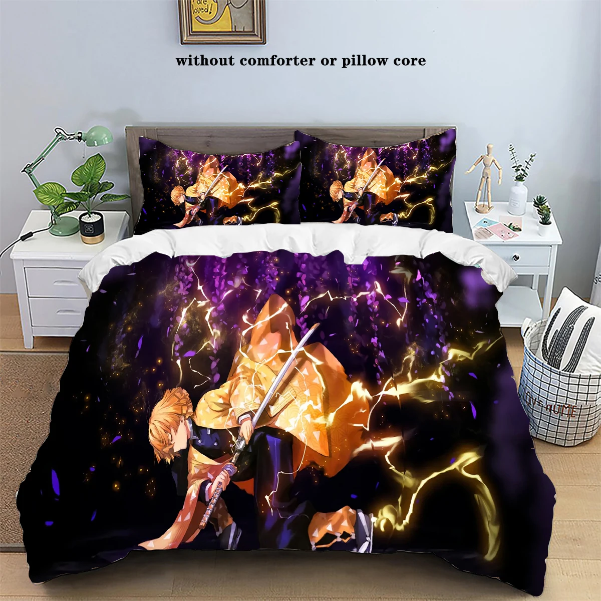 Kamado Nezuko Demon Slayer Bedding Set Duvet Cover Set Bedspread Pillowcase King Queen Full Single Size Bed Linen Kids Teen Gift Kamado Nezuko Demon Slayer Bedding Set Duvet Cover Set Bedspread Pillowcase King Queen Full Single Size Bed Linen Kids Teen Gift