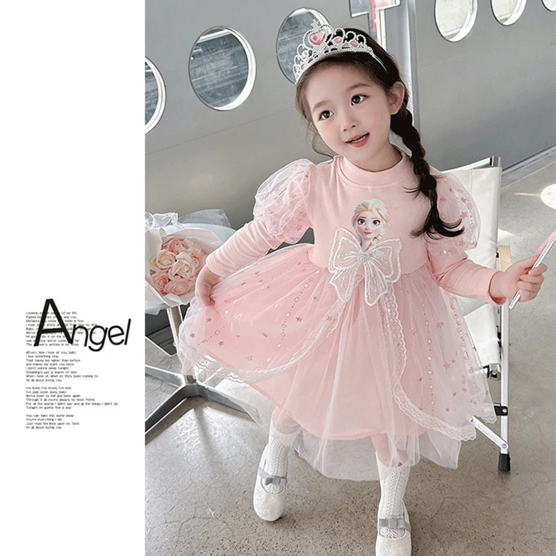 Spring Autumn Frozen Dress Children's Party Dresses Birthday Dress For Girls Kids' Dresses Vestido Princesa Niña Para Cumpleaños