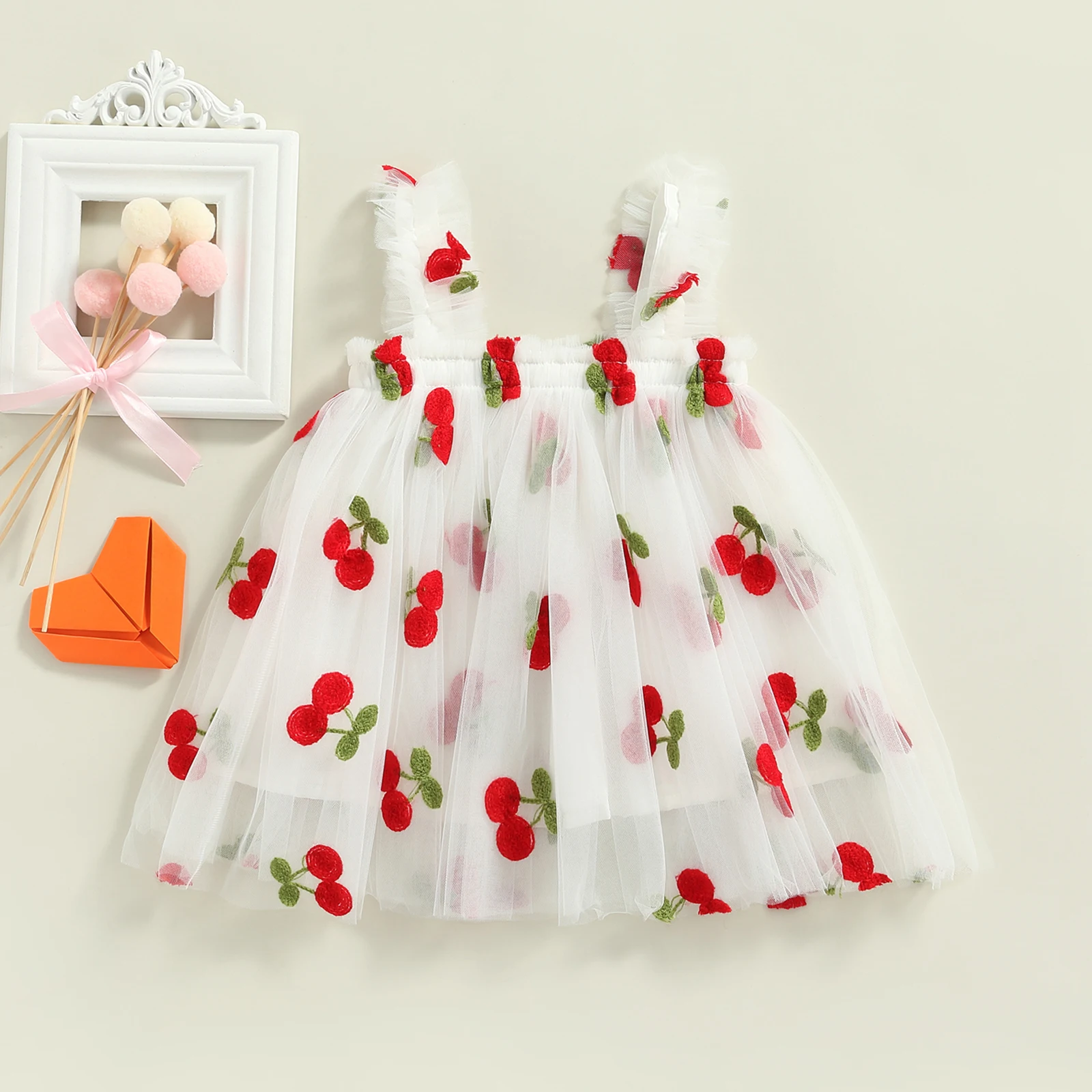 Ma&Baby 6M-5Y Summer Toddler Kid Baby Girls Tulle Dress Daisy Dresses For Girls Party Beach Holiday Clothing D01