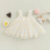 Mini Party Dress for Girl - Summer Daisy Tulle Toddler Dress