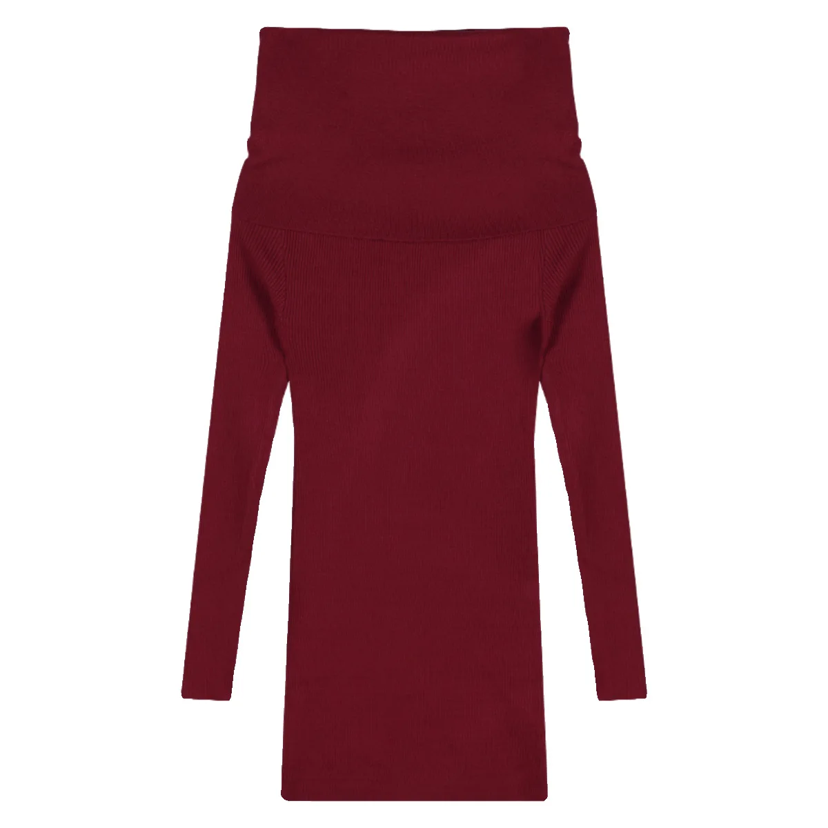 Black Off Shoulder Mini Dresses Elegant Long Sleeve Fashion Slim Sexy Women Autumn Winter Clothing Skinny Sweater Dress Bodycon