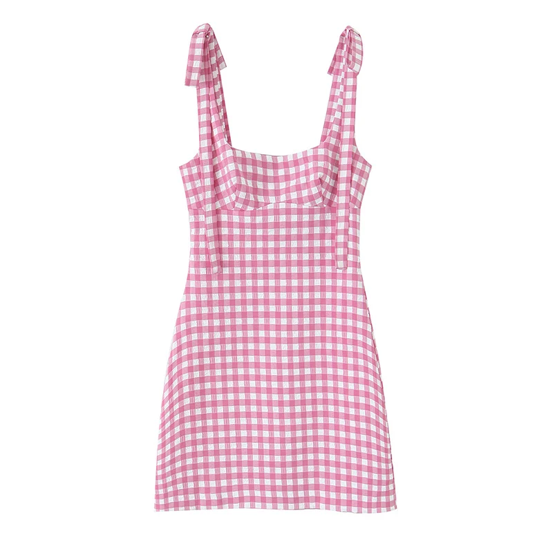 Willshela Women Fashion Solid Lace Up Backless Zipper Mini Dress Vintage Straps Square Collar Female Chic Lady Dresses